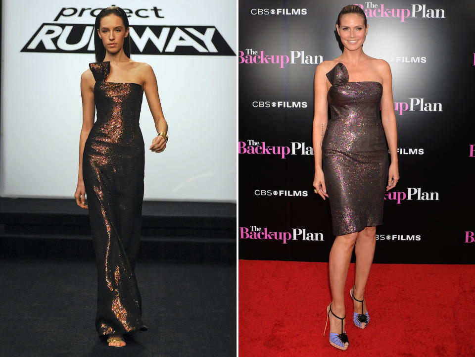 Heidi Klum Rocks 'Project Runway' Designs - Emilio Sosa: Season 7 runner-up,