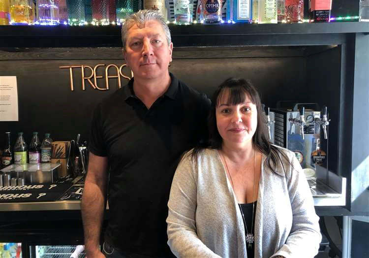 Owners of The Hidden Treasure micropub, Andrew and Marluce Clark, said they struggled over the winter months. (SWNS)
