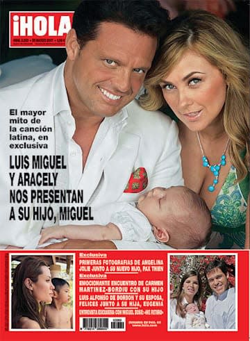 Luis Miguel y Aracely Arámbula en portada revista Hola / Cortesía
