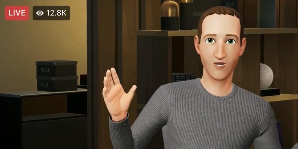 Mark Zuckerberg showed full avatar at Meta connect event
