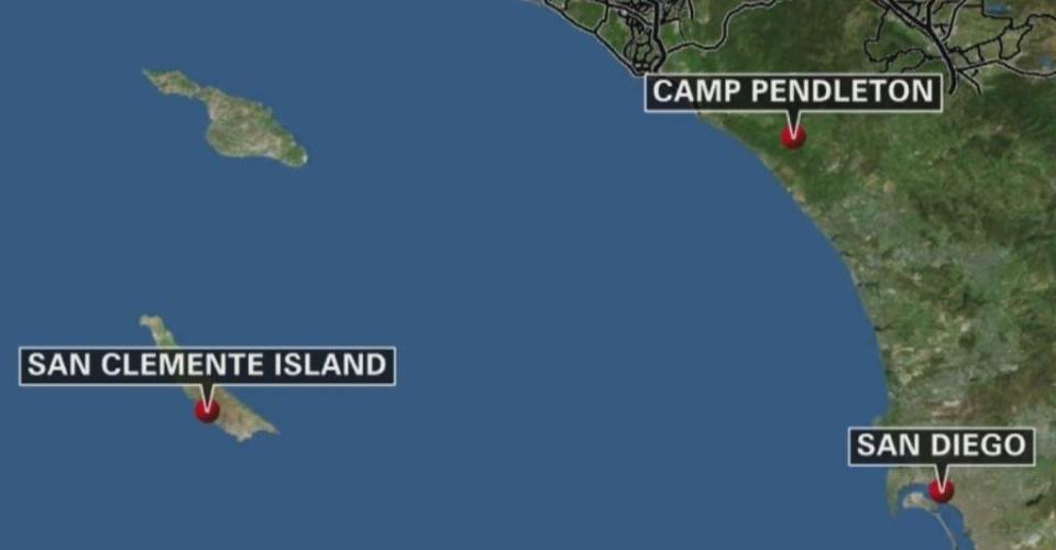 The accident happened off San Clemente Island, officials said. / Credit: CBS Los Angeles