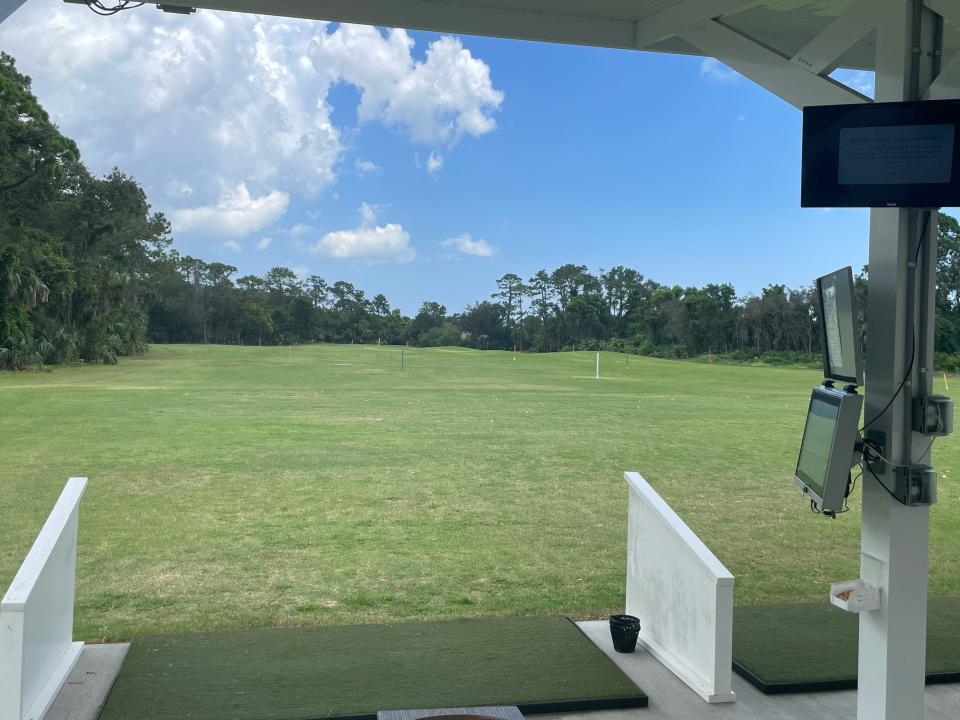 A look from one of the 15 bays at the Toptracer range at the Preserve at Turnbull bay.