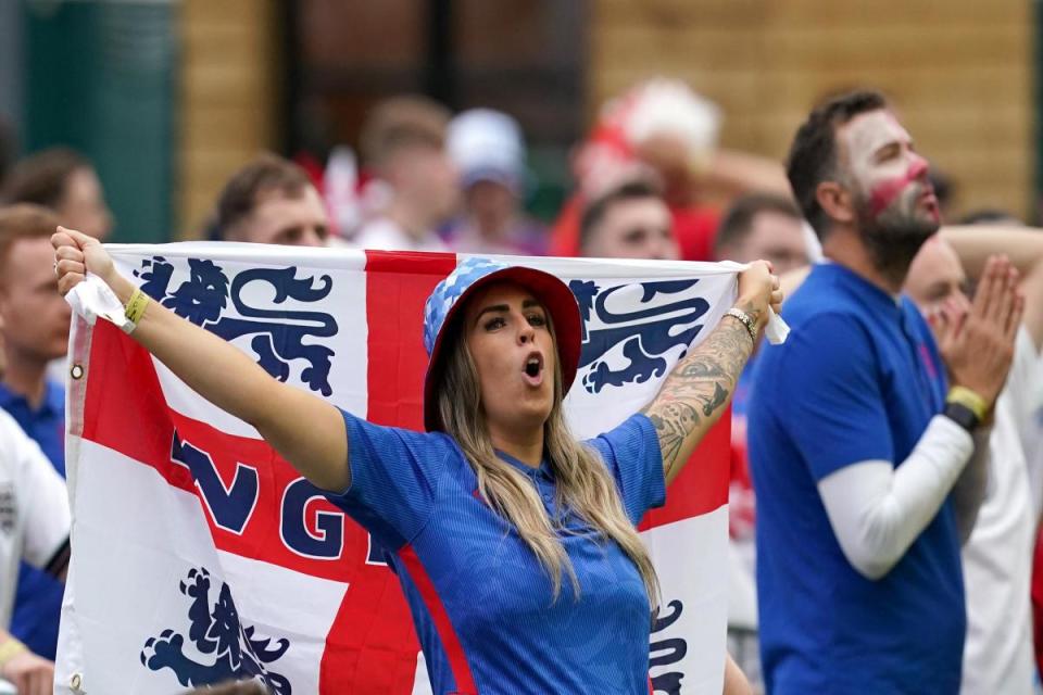 England fans will only be allowed to drink shandy in the stadium during their opening Euros match against Serbia <i>(Image: PA Images)</i>