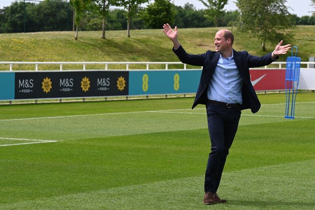 Duke of Cambridge visit to St George’s Park