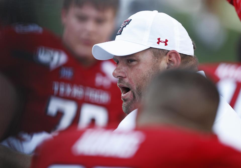 Former Texas Tech offensive line coach Steve Farmer has been hired to the same position at Tulsa, the latter announced Saturday.