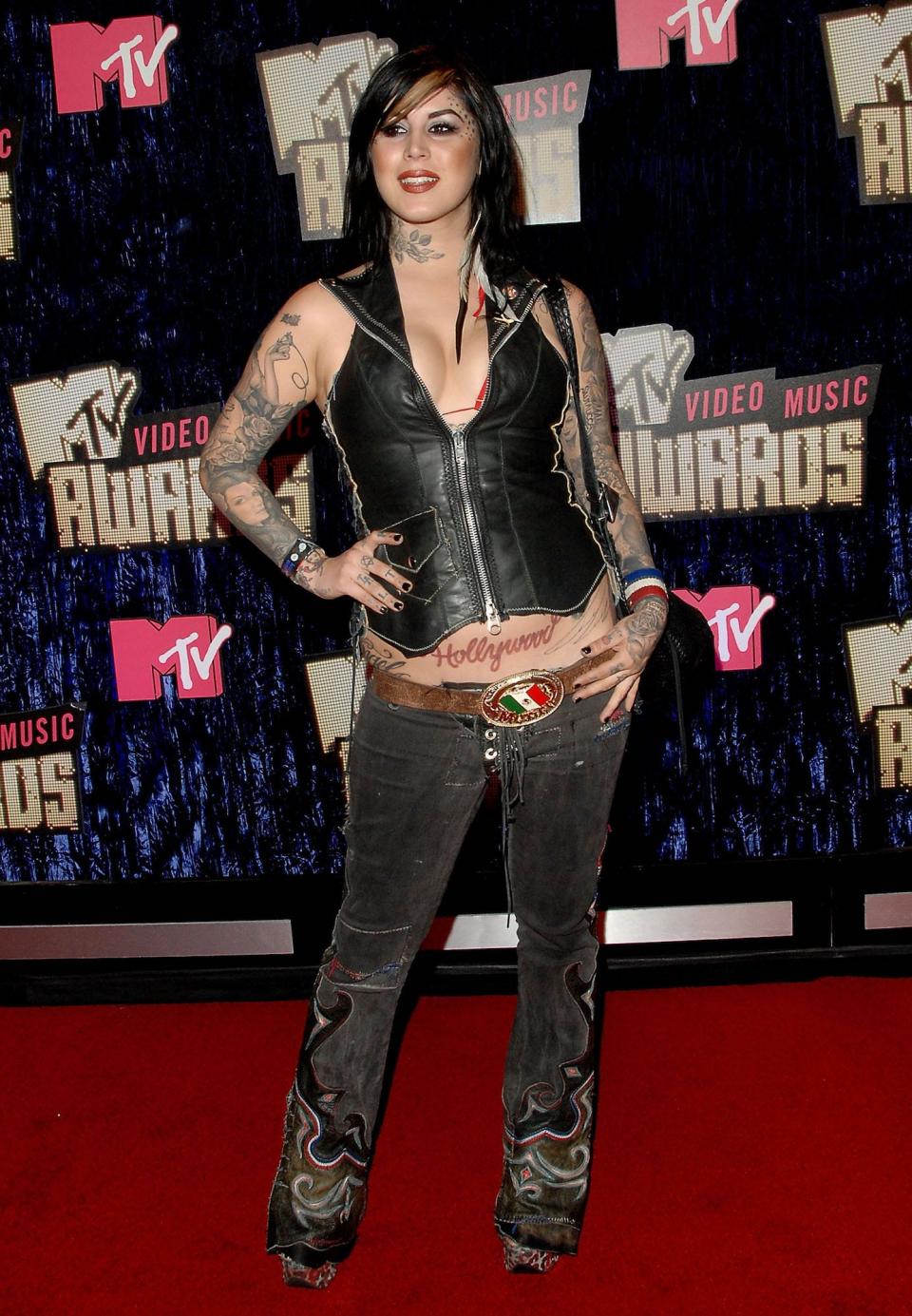 Kat Von D at the 2007 MTV Video Music Awards.
