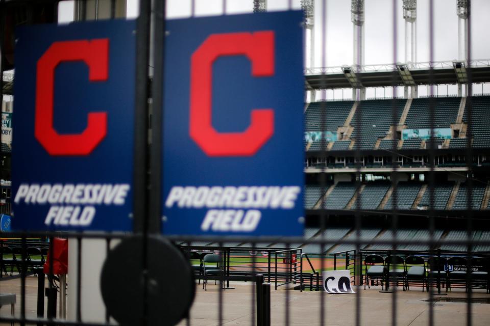 A view from the left-field gates of Progressive Field on Nov. 3, 2016.