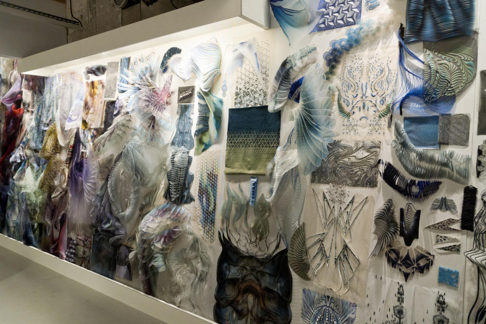 A view of the Iris van Herpen retrospective at the Musée des Arts Décoratifs in Paris.