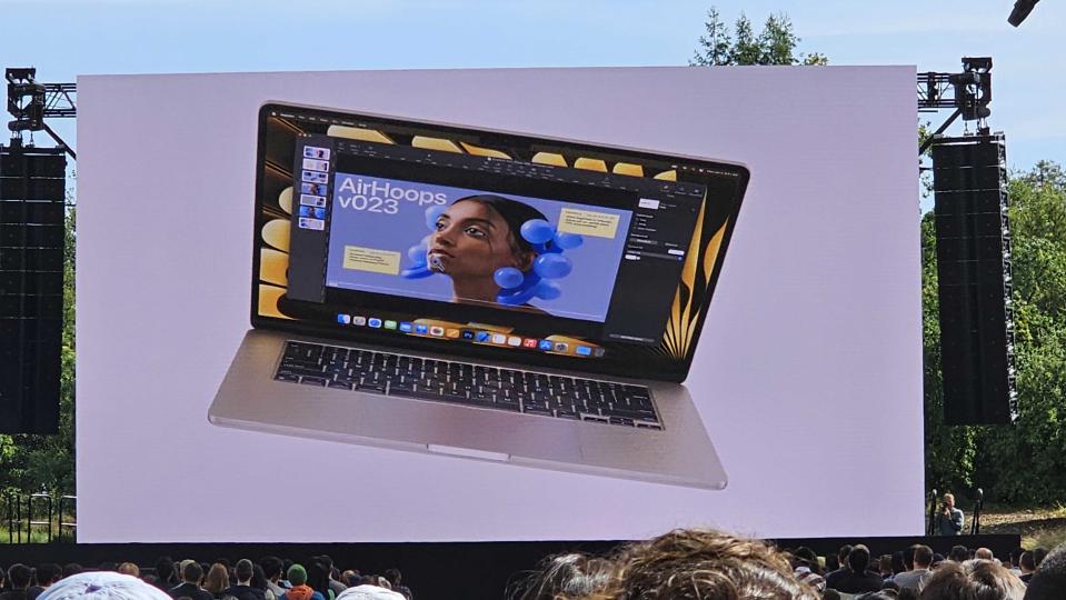 Apple Macbook Air 15 inch at WWDC 2023 theater