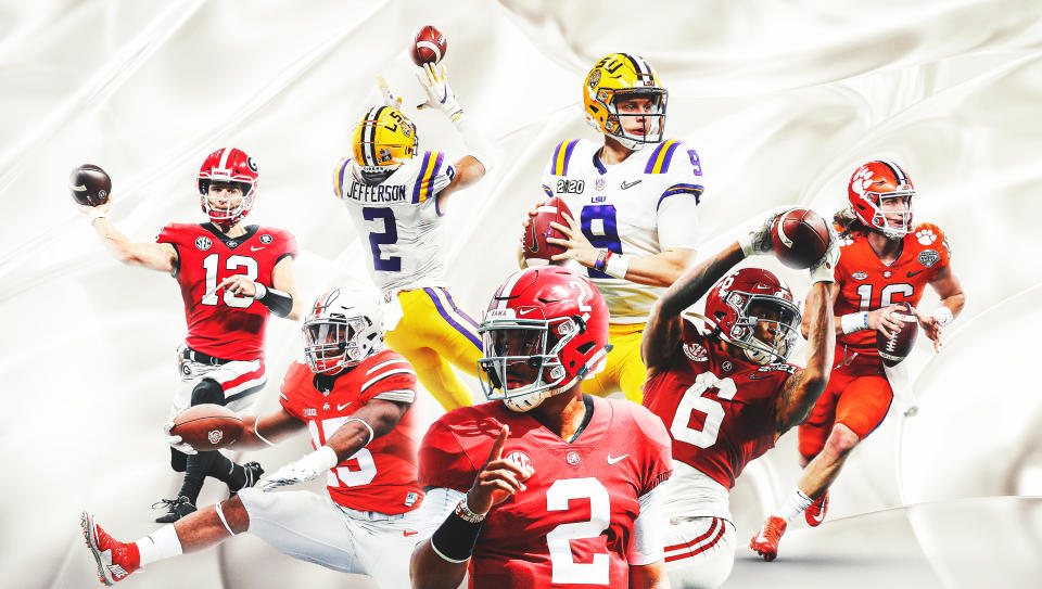 Best players of the 4-team CFP era. (Bruno Rouby/Yahoo Sports)