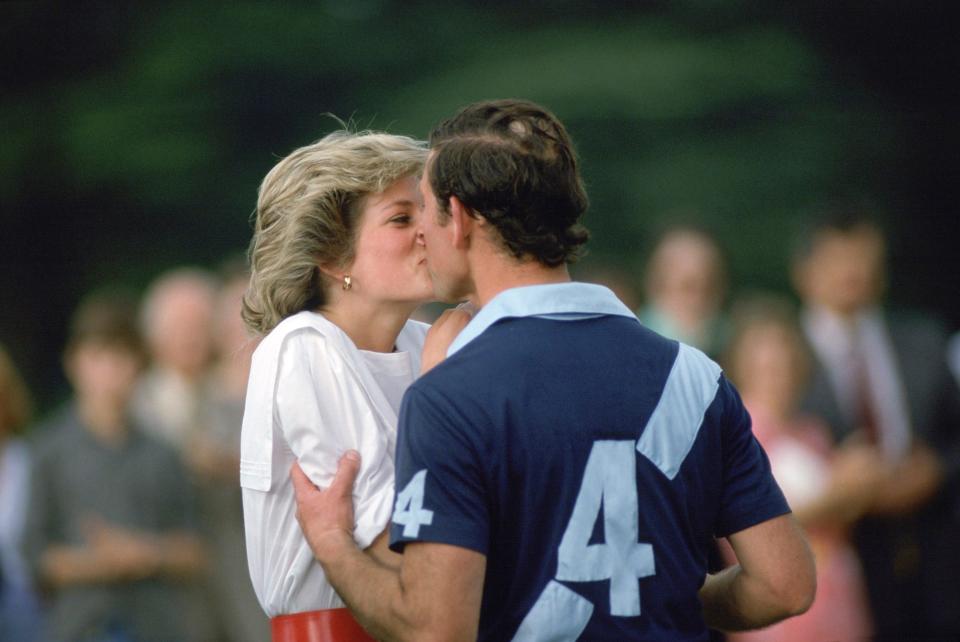diana and charles polo kiss 1985