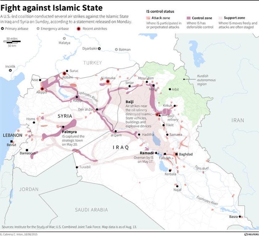 ISIS air strikes