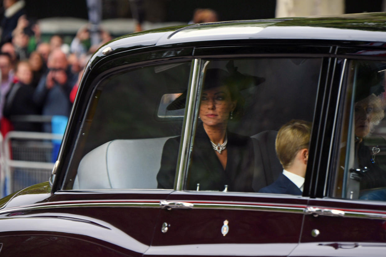 Kate's pearl necklace has a special significance. (Getty Images)