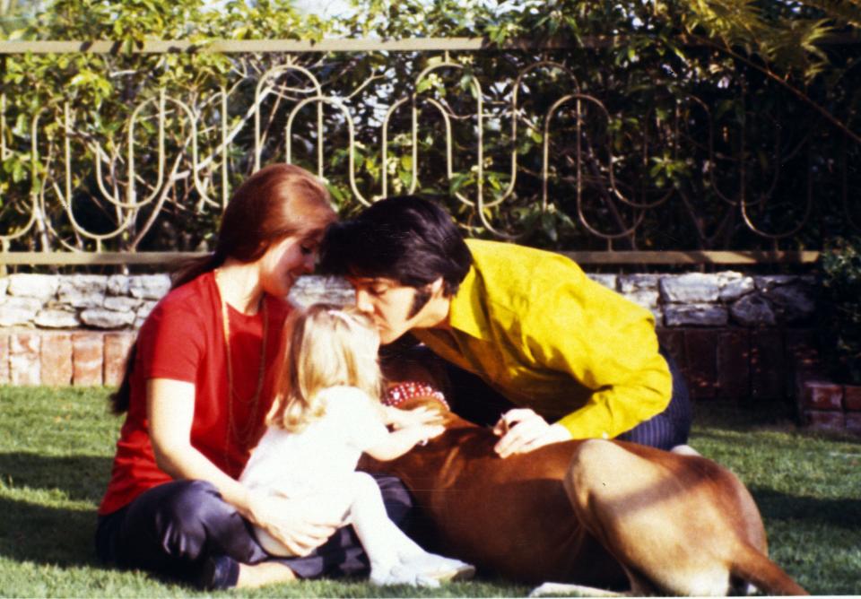 Priscilla Presley, Lisa Marie Presley & Elvis Presley