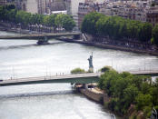 <b>The 1st tower level view:</b> The famous author, Guy de Maupassant, was one of the protestors who later, supposedly ate lunch in the Tower's restaurant every day. When asked why, he answered that it was the one place in Paris where one could not see the structure. Photo by Noopur Tiwari.