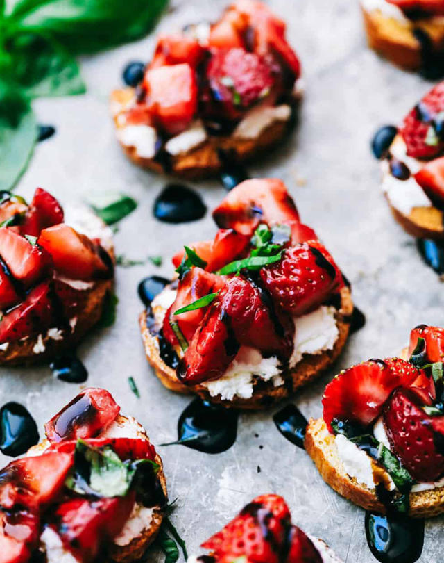 Rainbow Heirloom Tomato Bruschetta