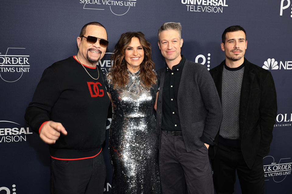 Ice-T, Mariska Hargitay, Peter Scanavino and Octavio Pisano