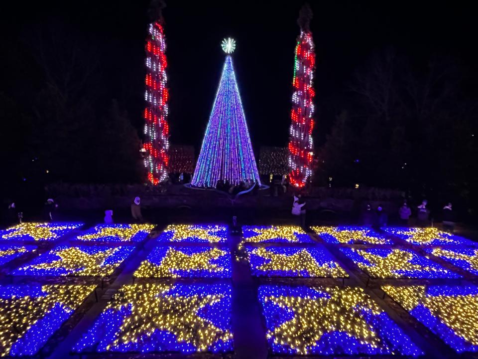 Winter Lights runs at the North Carolina Arboretum through Jan. 1. The holiday spectacular features one million lights.