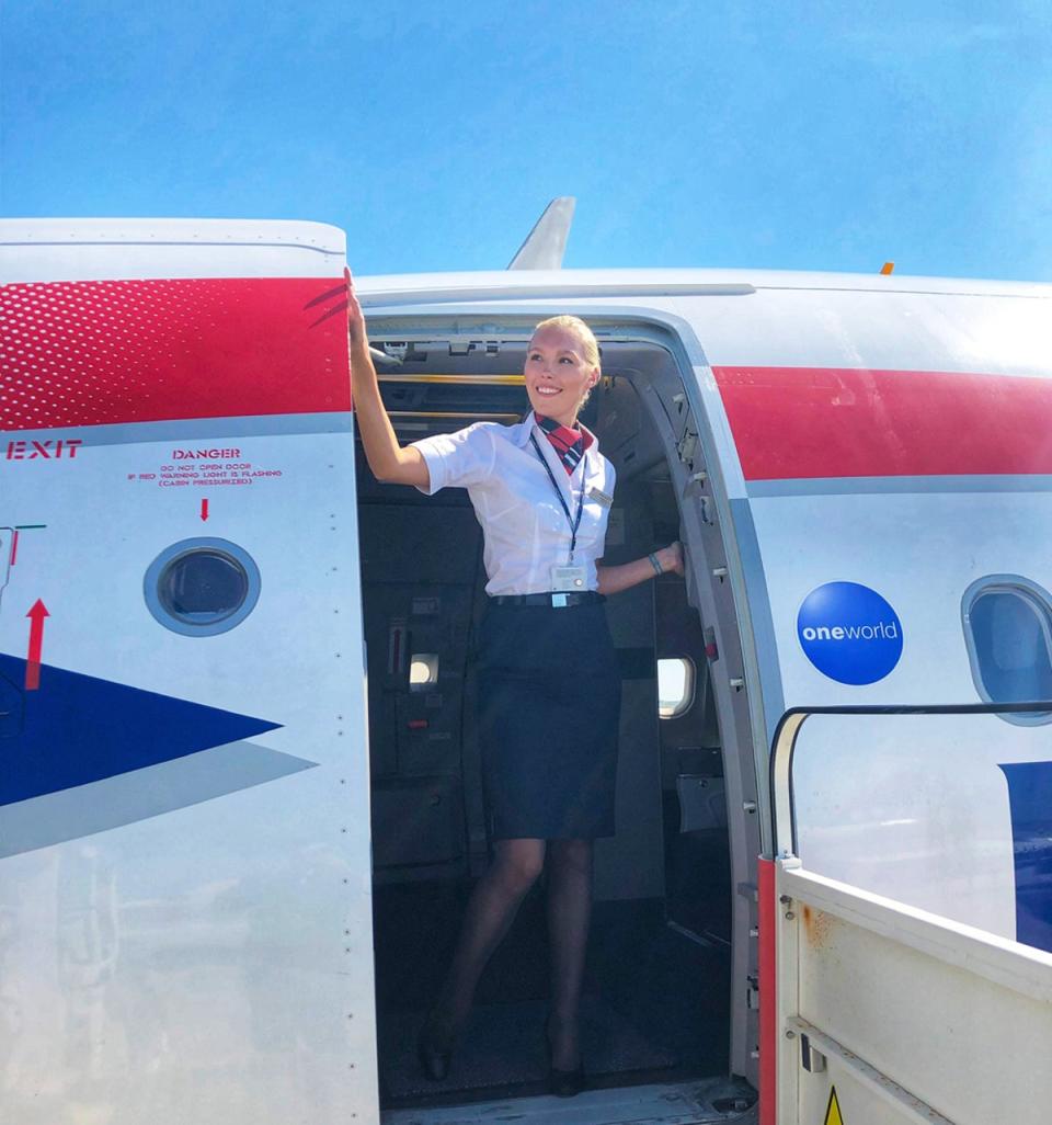 Katherine Francis first became an air hostess in 2012 for four years before returning to it in 2018 (Collect/PA Real Life)