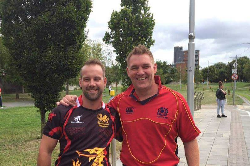 John (pictured right) managed to grab tickets for Friday's game this morning