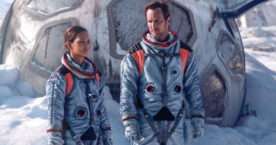 Halle Berry and Patrick Wilson play astronauts who go on a space mission to keep the moon from taking out Earth in "Moonfall."