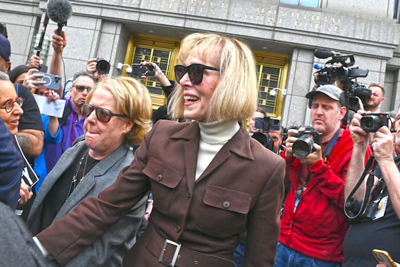 The federal civil trial is being heard in the U.S. Southern District of New York, where author E. Jean Carroll (pictured in May) is seeking an additional $10 million from Trump after a jury found Trump sexually abused the magazine columnist in a Manhattan department store dressing room three decades ago. File Photo by Louis Lanzano/UPI