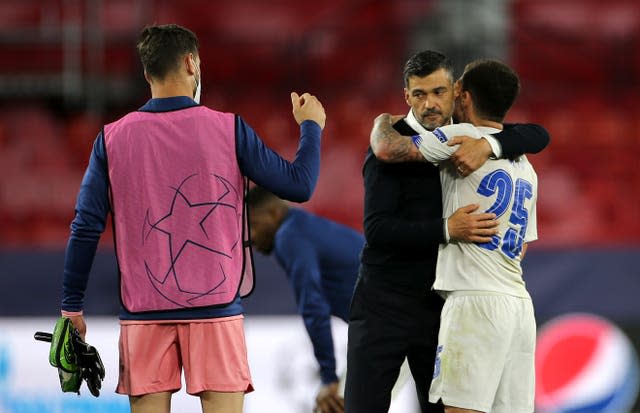 Sergio Conceicao, second from right, has won two league titles with Porto