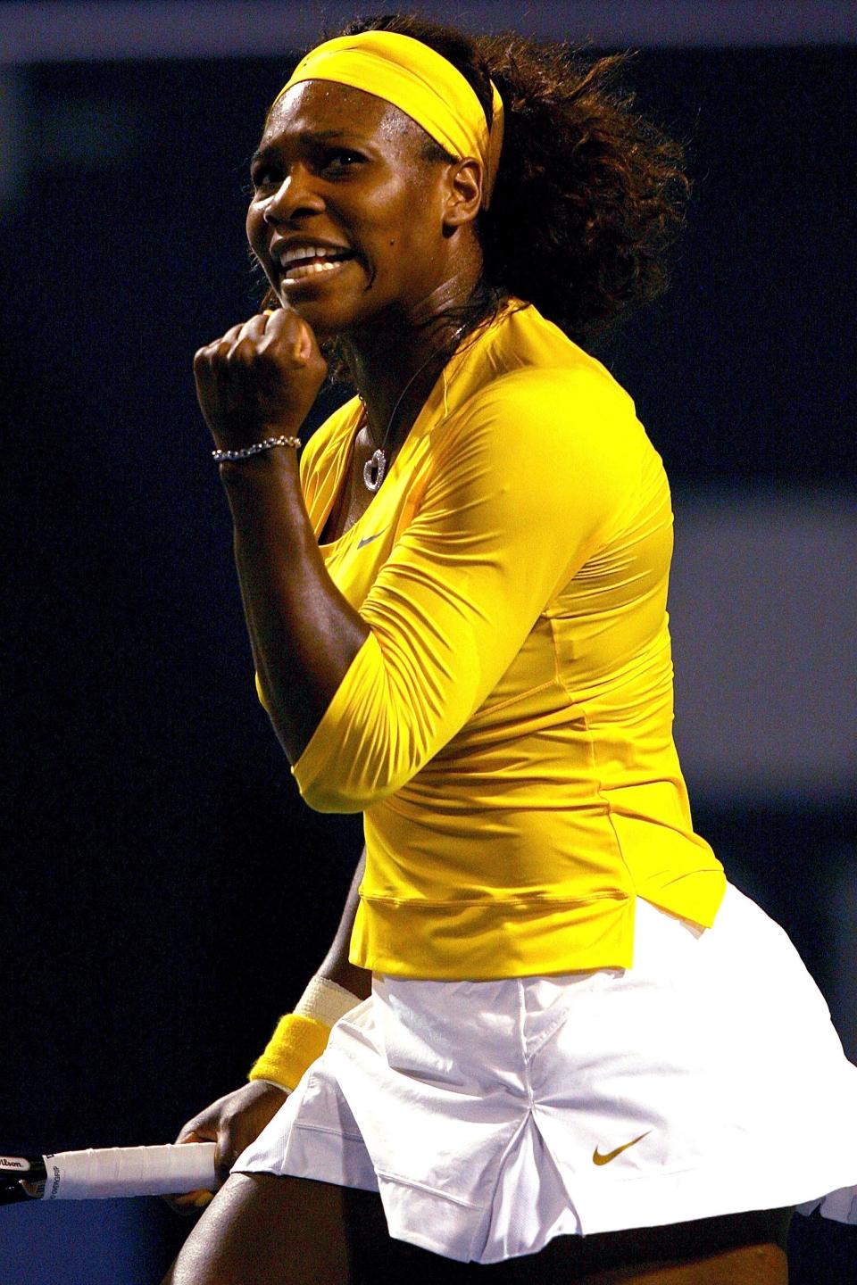 Serena Williams competes at the Rogers Cup in 2009.