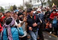 Protests against Ecuador's President Lenin Moreno's austerity measures in Quito