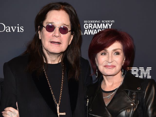 Axelle/Bauer-Griffin/FilmMagic Ozzy Osbourne and Sharon Osbourne attend a Grammy event at The Beverly Hilton Hotel on January 25, 2020 in Beverly Hills, California.