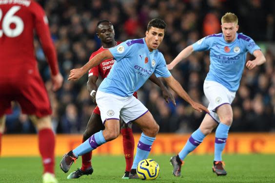 Rodri insists Manchester City can still win the Premier League (AFP via Getty Images)