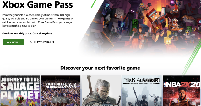 Xbox One's Supercharged Game Pass Should Start Worrying Sony And Nintendo