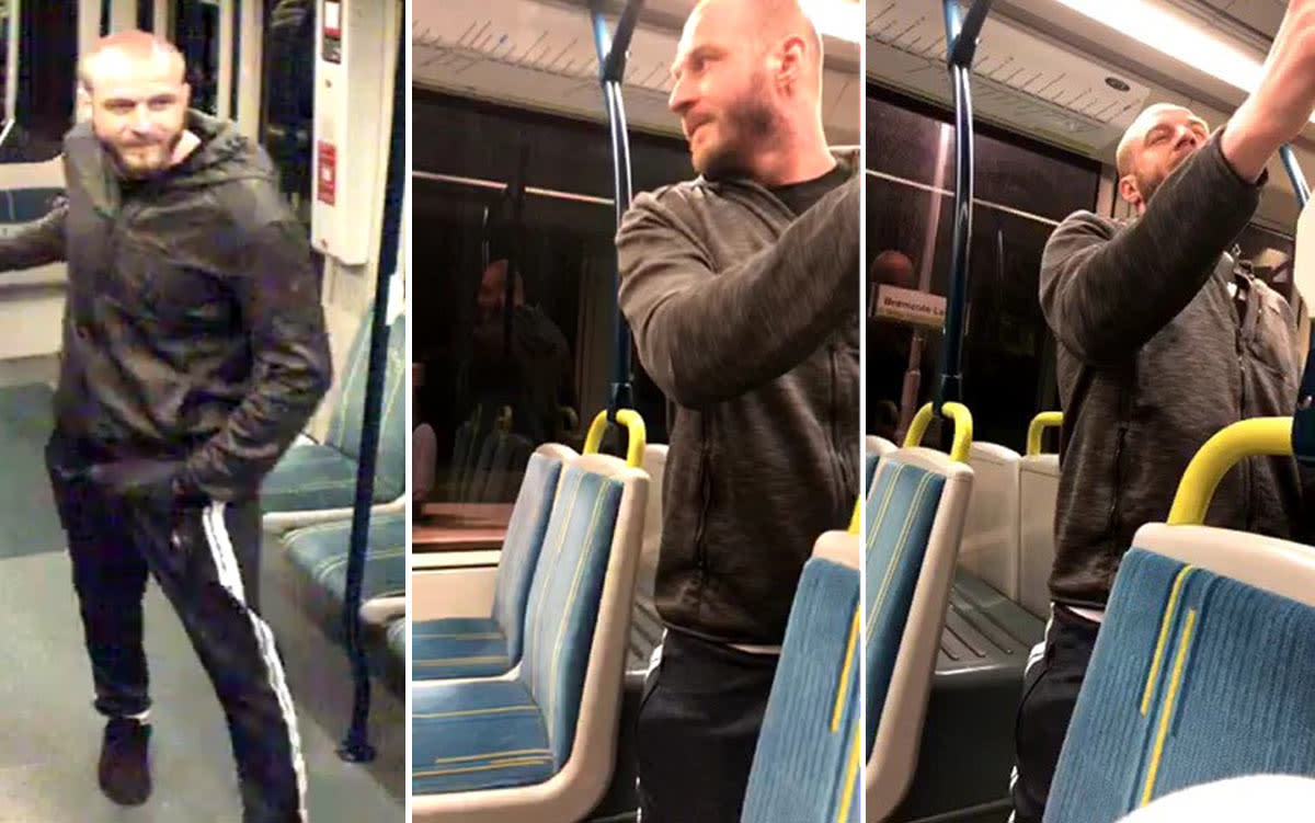 Police are looking for this man in connection with reports of someone exposing themselves on trams in Nottingham. (Nottinghamshire Police)