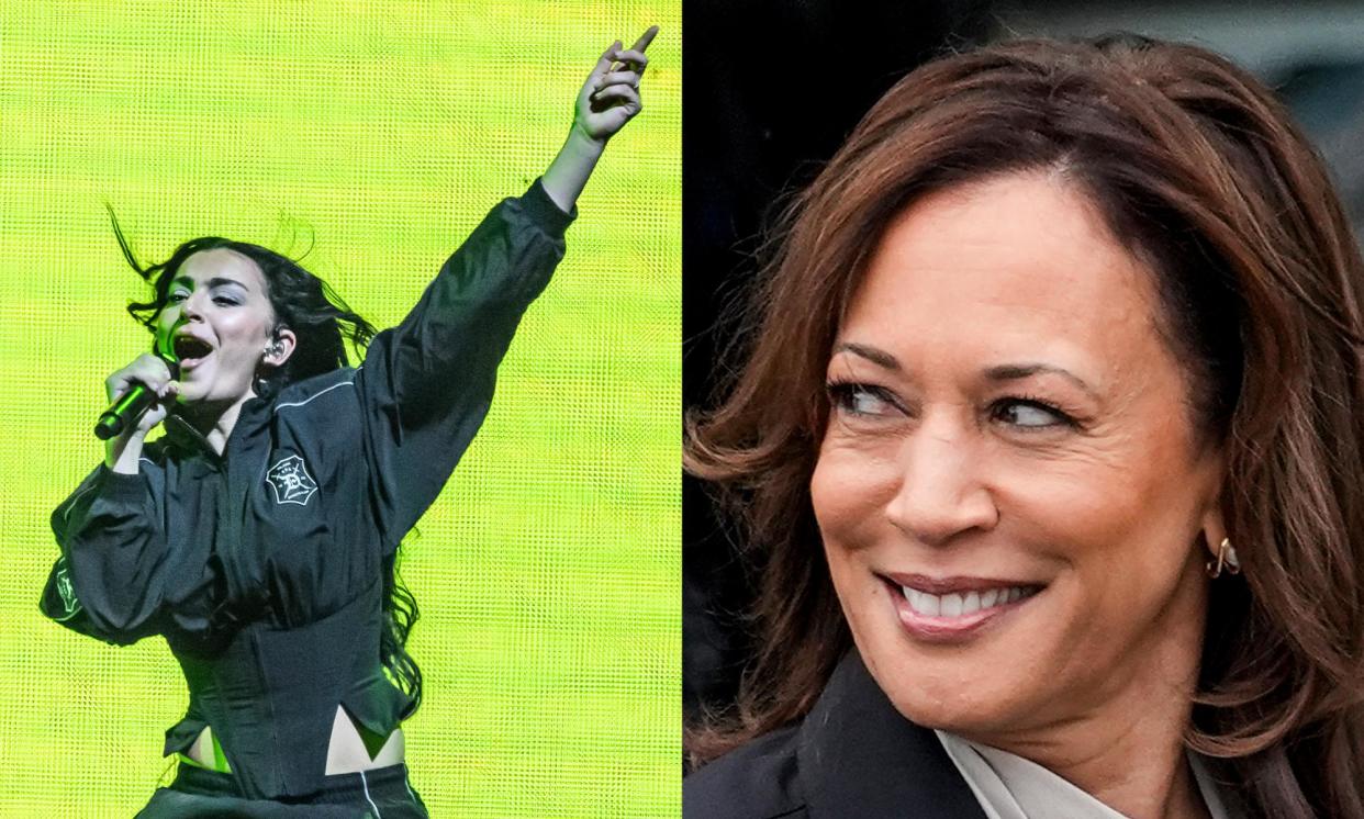 <span>It’s a brat summer for Kamala Harris.</span><span>Composite: Redferns, AP</span>