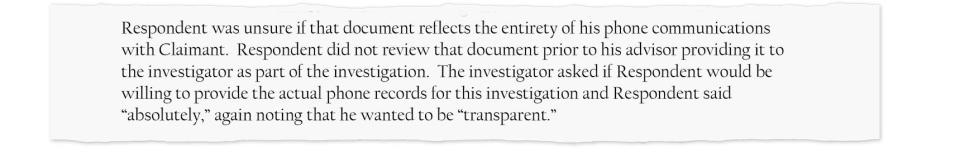 Tucker provided the investigator a list of phone calls between him and Tracy on the day of his interview, but it did not show any calls on April 28, 2022.