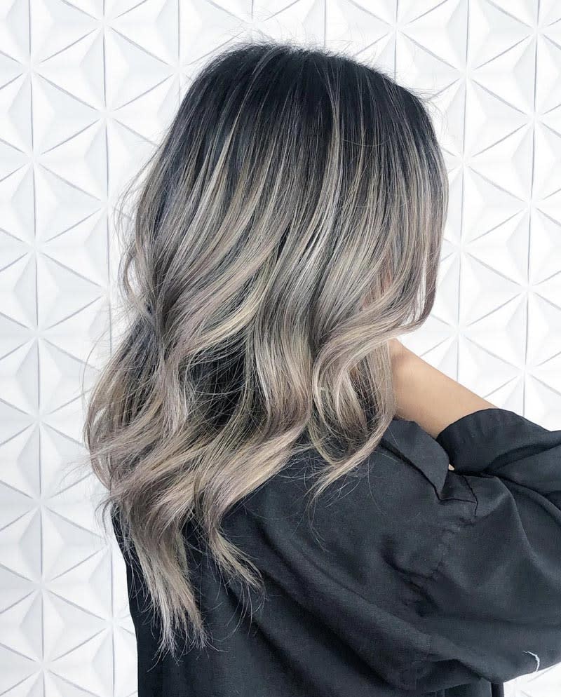 Ash Grey Balayage