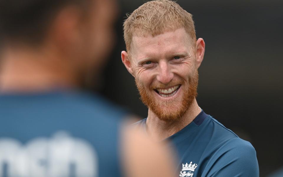 Ben Stokes at England training