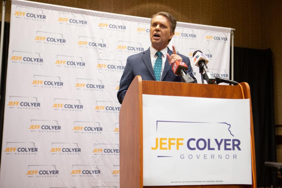 Former Gov. Jeff Colyer announced he was diagnosed with prostate cancer and dropped out of the 2022 governor's race earlier this month.