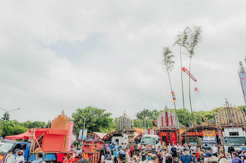 新竹縣褒忠亭義民廟舉行義民爺祭祀大典。   圖：桃園市政府/提供