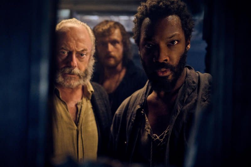 From left to right, Liam Cunningham, Chris Walley and Corey Hawkins star in "The Last Voyage of the Demeter." Photo courtesy of Universal Pictures