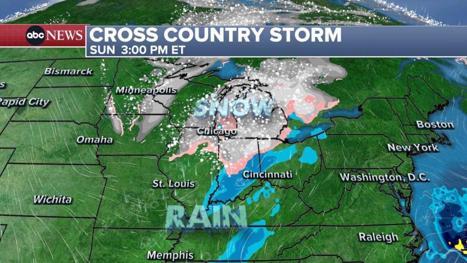 PHOTO: Cross Country storm sweeps through the midwest, Nov. 24, 2023. (ABC News)