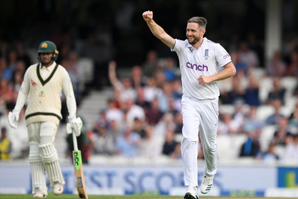 Woakes got a latre breakthrough at The Oval  (Getty Images)