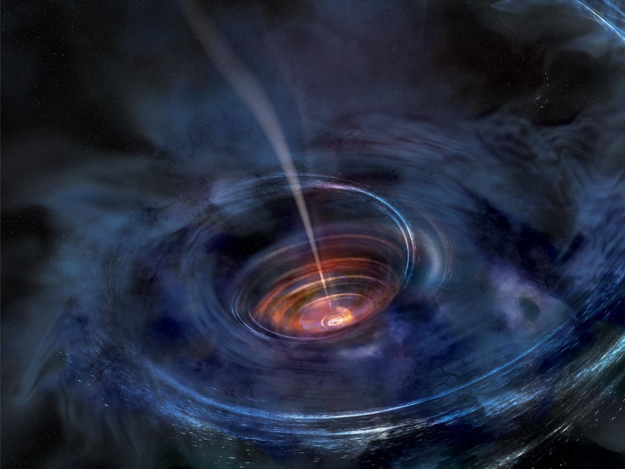 <p>An artist’s impression of a black hole</p> (NASA/Swift/Aurore Simonnet, Sonoma State Univ)