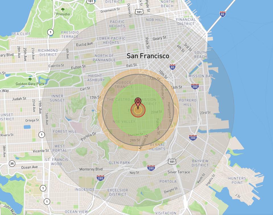 San Francisco nuclear attack