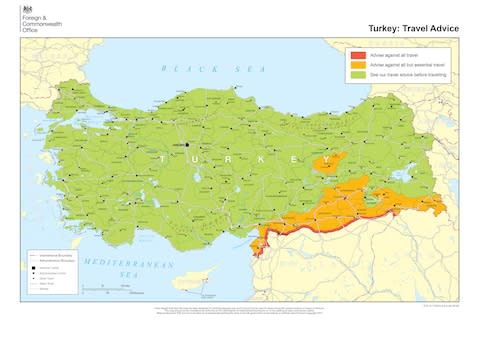 The FCO advice on Turkey - Credit: FCO