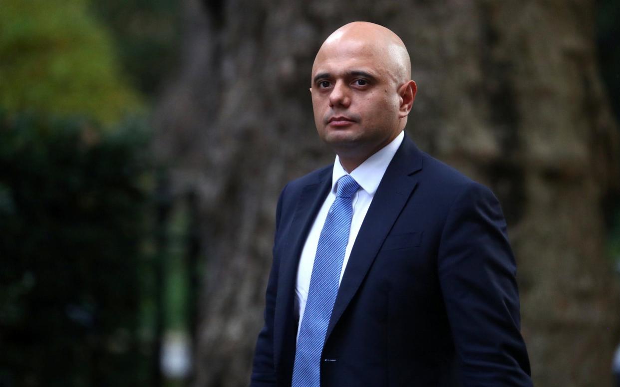 Sajid Javid is to meet the tech giants in the US as part of his bid to crackdown on online child abuse - REUTERS