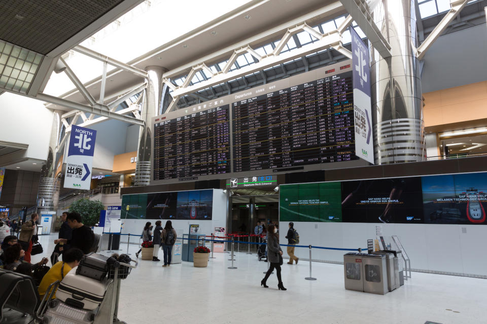 Narita International Airport in Chiba, Japan