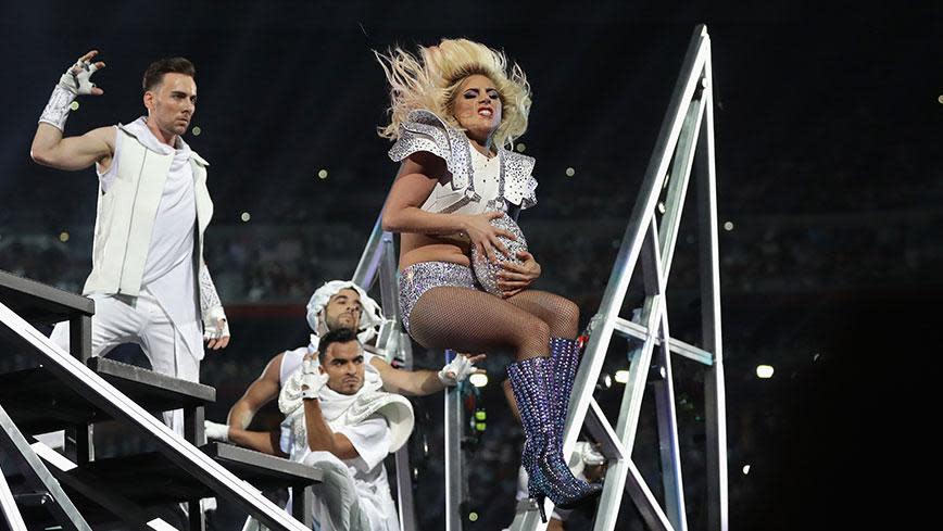 Gaga's best Super Bowl fashion moments