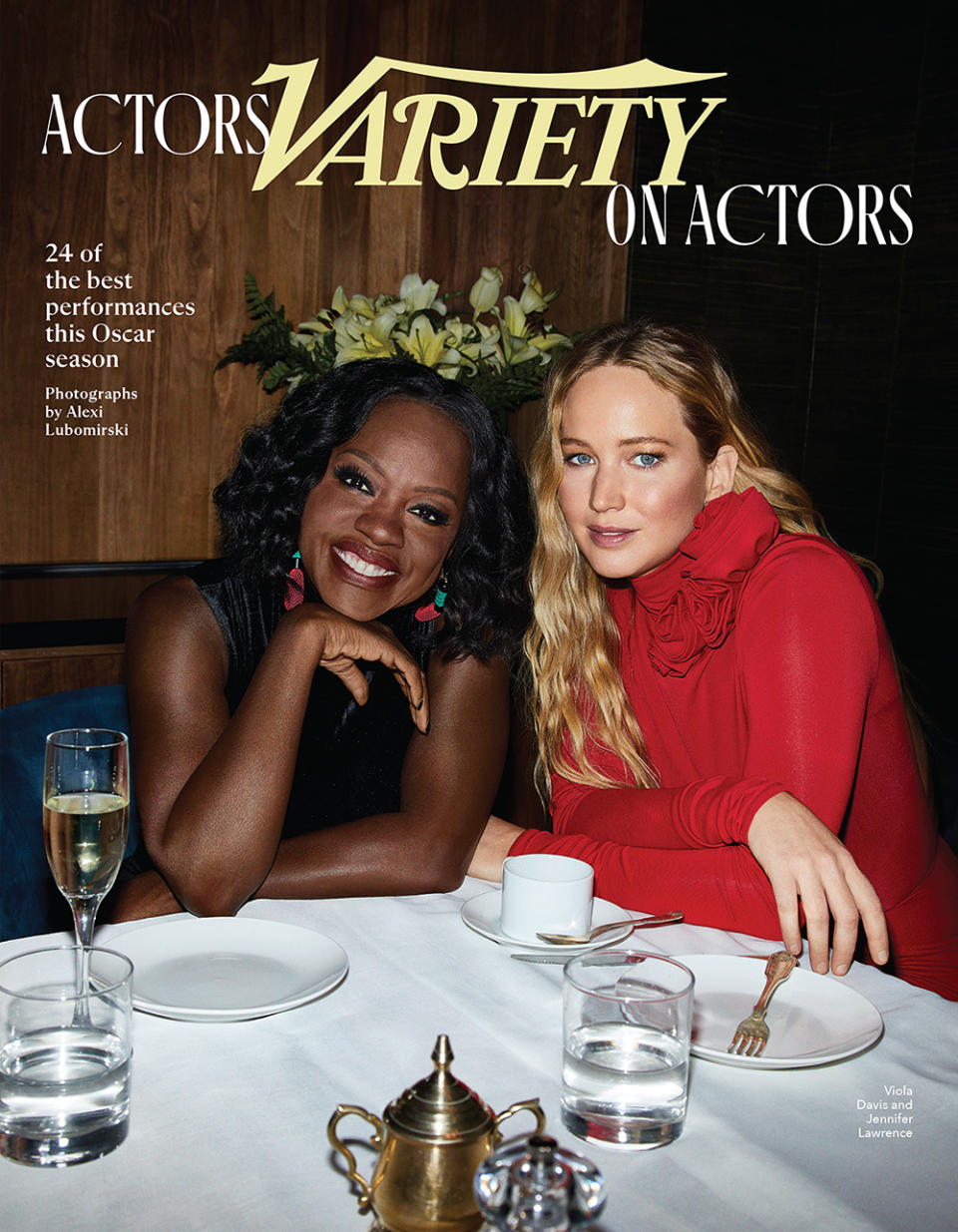 Viola Davis and Jennifer Lawrence Variety Actors on Actors Cover 2022