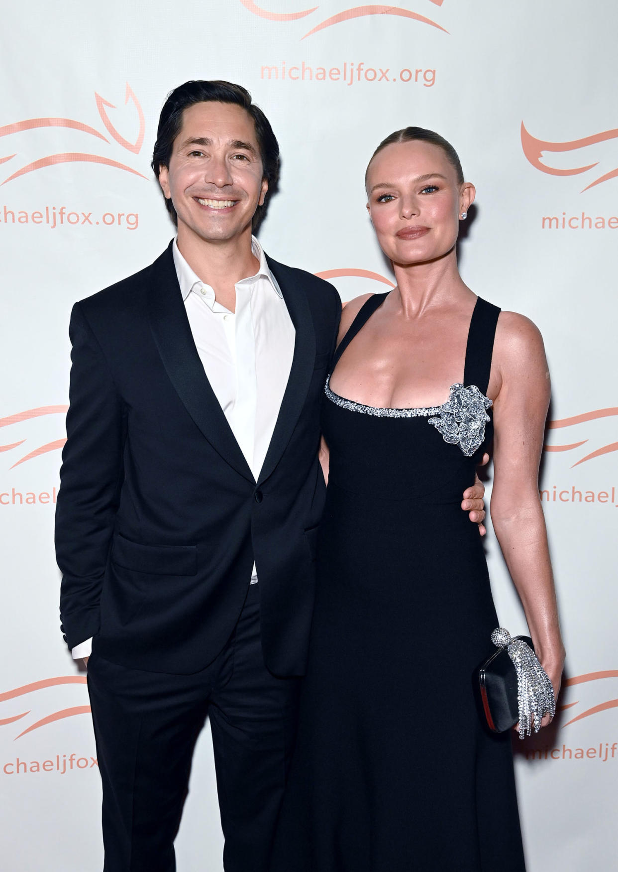 Justin Long and Kate Bosworth at the 2023 Michael J. Fox Foundation gala. (Bryan Bedder / Getty Images)